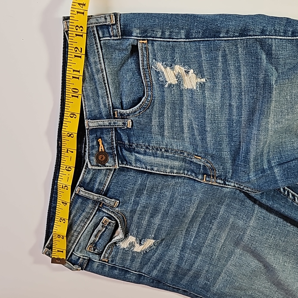 Hollister, high rise super skinny crop, jeans. Size 3R - Picture 3 of 11